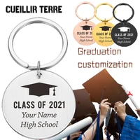graduation keychain gift for him her women men gift for friend keyring personalized keychain fashion pendant
