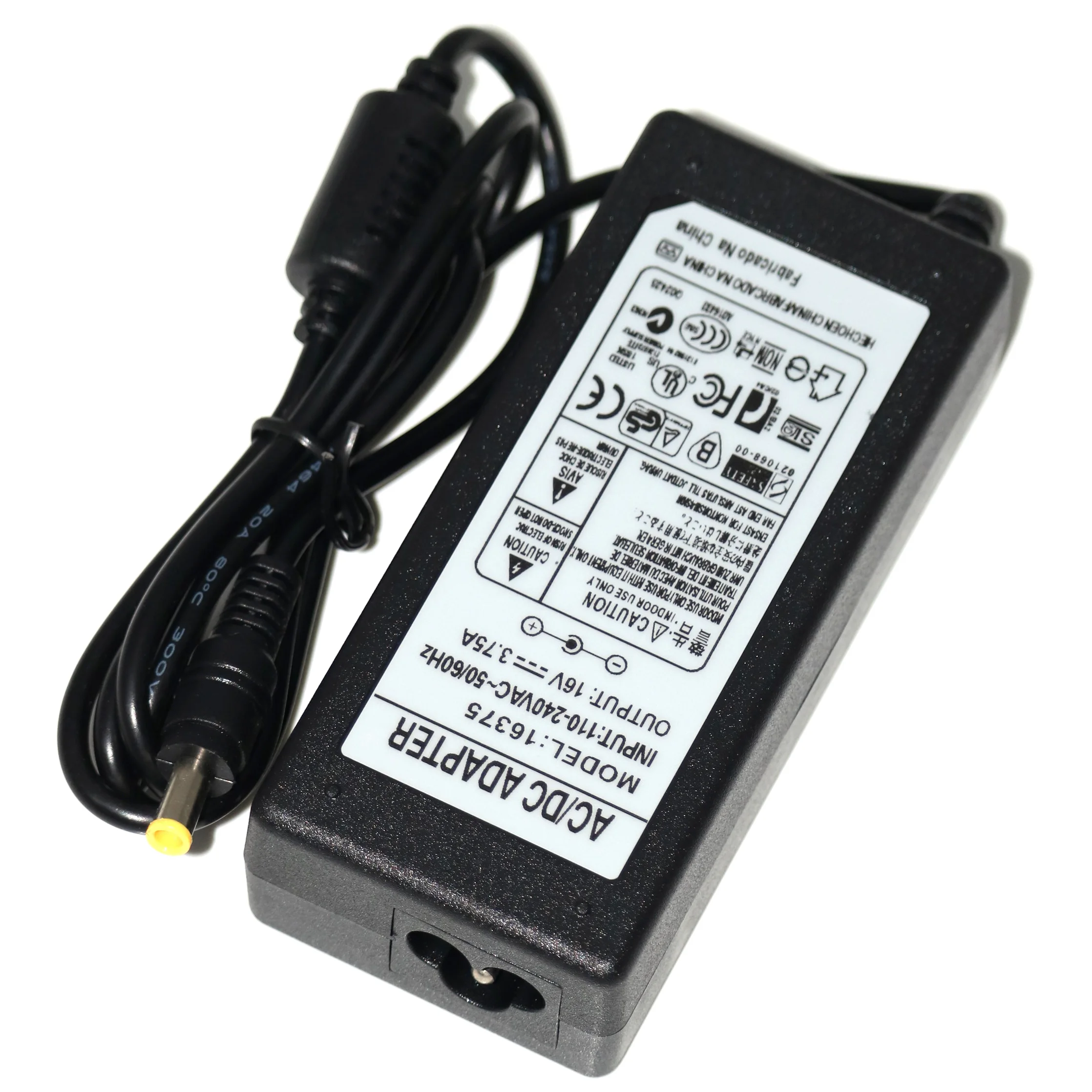 

16V 3.75A 60W Samsung Fujitsu Sony Laptop Power Adapter Charger 5.5*3.0mm
