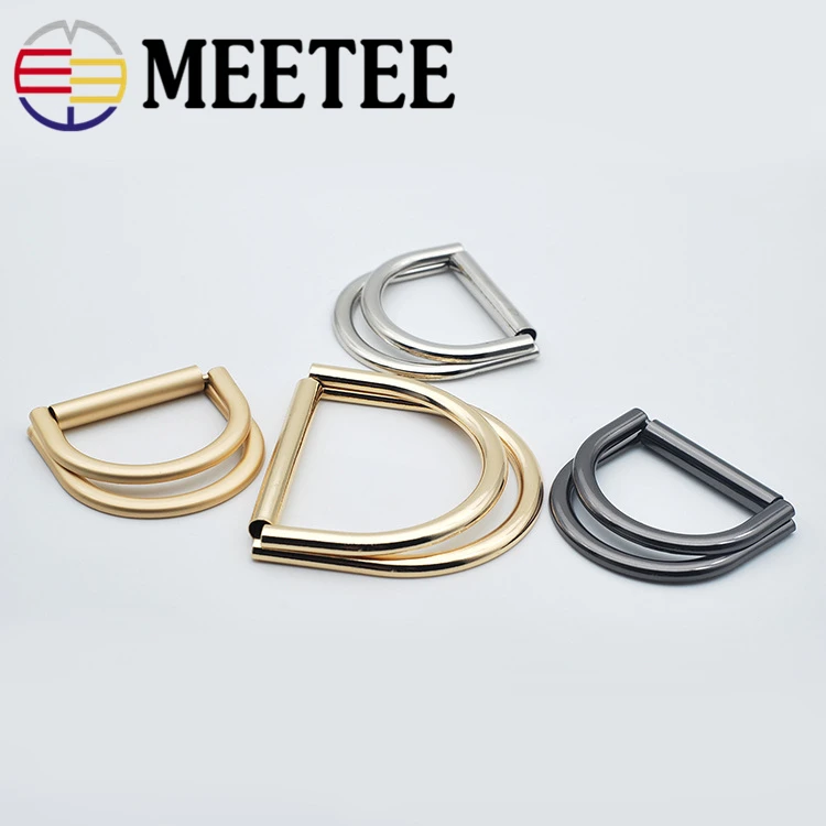 4 шт. металлические пряжки для ремня Meetee 35/50 мм двойная d образная Регулируемая