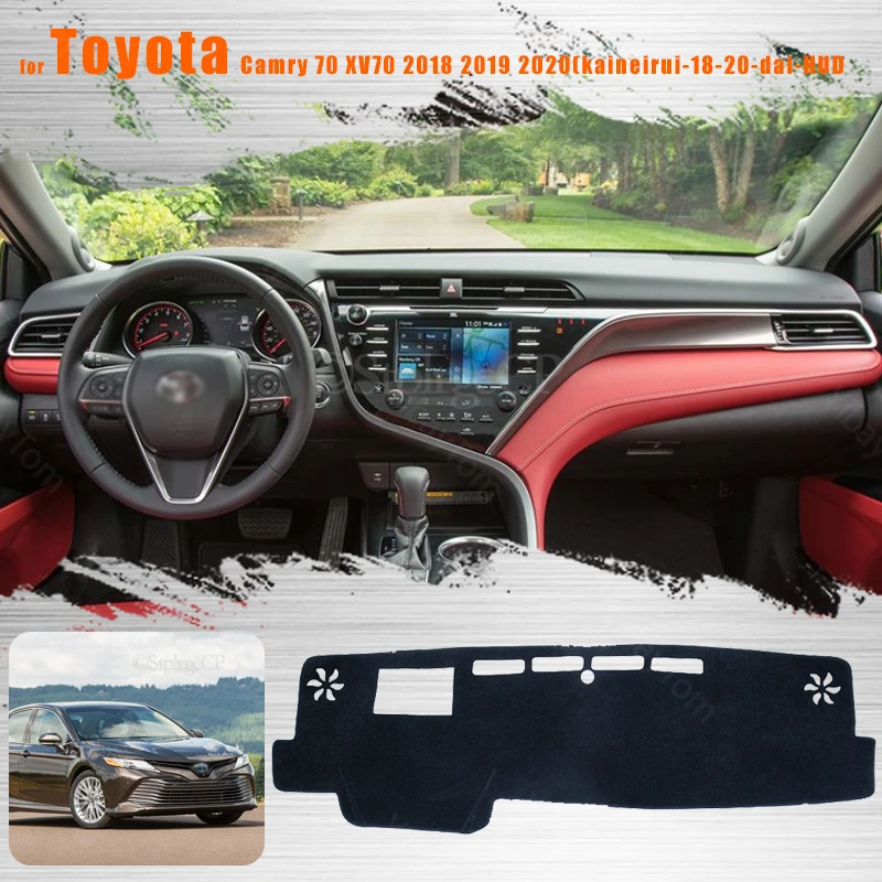 

For Toyota Camry 70 XV70 2018 2019 2020 Right and Left Hand Drive Car Dashboard Covers Mat Shade Cushion Pad Carpets Accessories