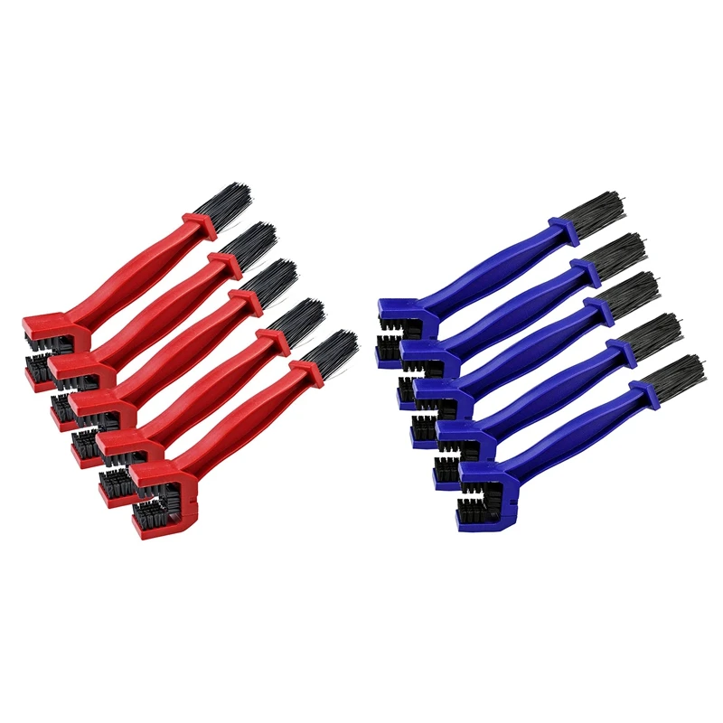 

5 Pack Bicycle Chain Cleaning Brush, Bicycle Cycling Chain Crankset Brush, Cleaner Bike Gear Cleaning Brush Tool