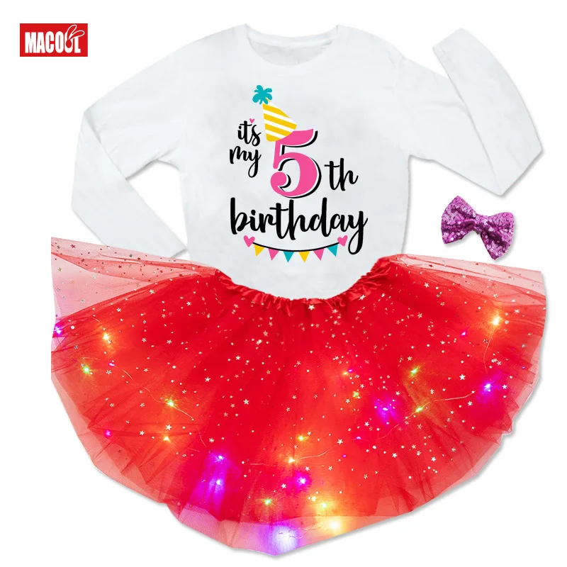 Милая яркая Одежда для девочек Летнее Детское карнавальное платье нарядное