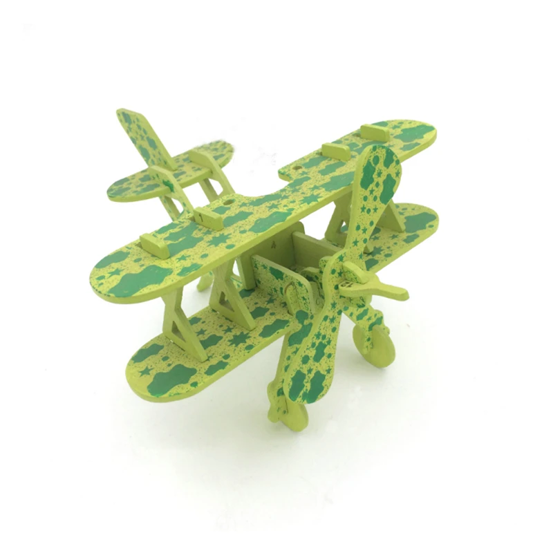 

Wooden 3D Puzzle Gift For Kids Children Aircraft House Model Assembly Toy High Quality Exquisite Jigsaw Educational Toys Puzzle