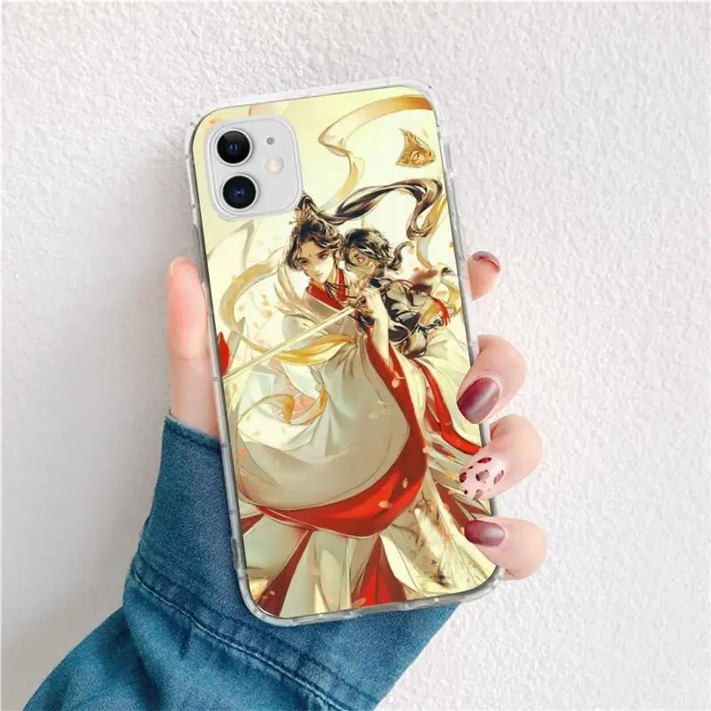 usakpgrt tian guan ci fu painted shell phone case for iphone 12 pro max 11 pro xs max 8 7 6 6s plus x 5s se 2020 xr cover free global shipping