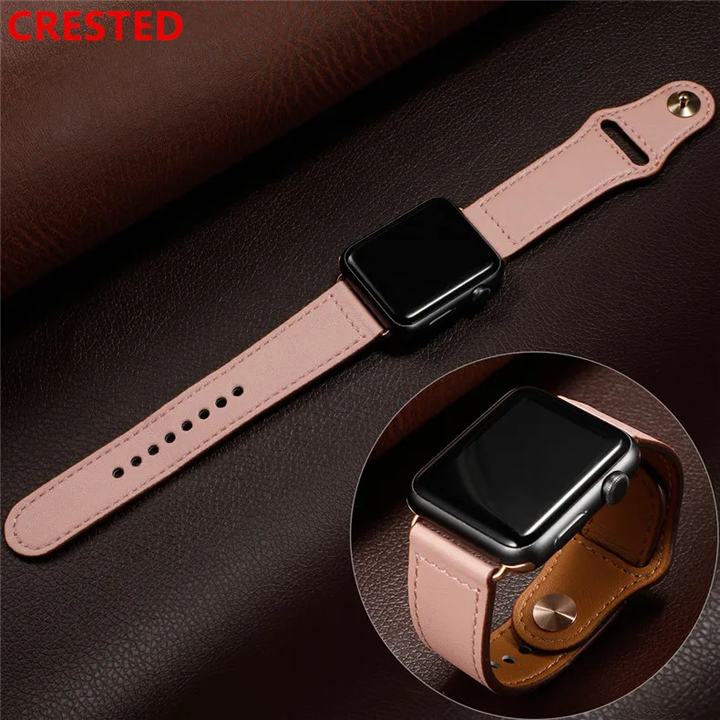 Кожаный ремешок для apple watch pulseira apple watch 5 4 3 band 44 мм/40 мм iwatch band 42 мм/38 мм correa браслет ремешок для часов