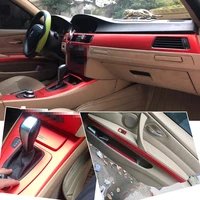 car accessories5d carbon fiber molding sticker for bmw 3 serie e90 2005 2012 4door interior central control panel decoratendle