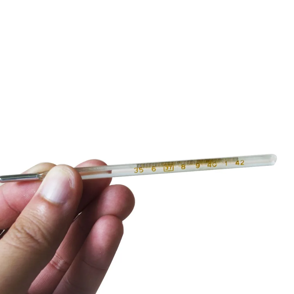 10 pcs/pack Medical Glass Mercury Thermometer To Measuring Body Temperature Home Ourdoor Health fever monitor Tools | Спорт и