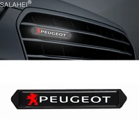 car grille paint trim led light with car logo for peugeot 206 308 307 207 208 3008 2008 407 508 107 5008 gt 408 405 406 605 607