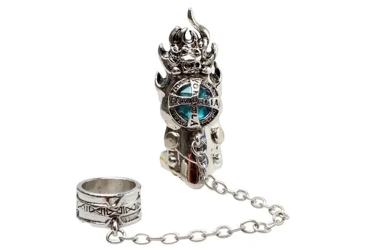 Lateefah модное Ювелирное кольцо kateyo Hitman Reborn ring аниме Vongola вращающиеся ювелирные кольца аксессуары для косплея в подарок - Цвет основного камня: Light Blue