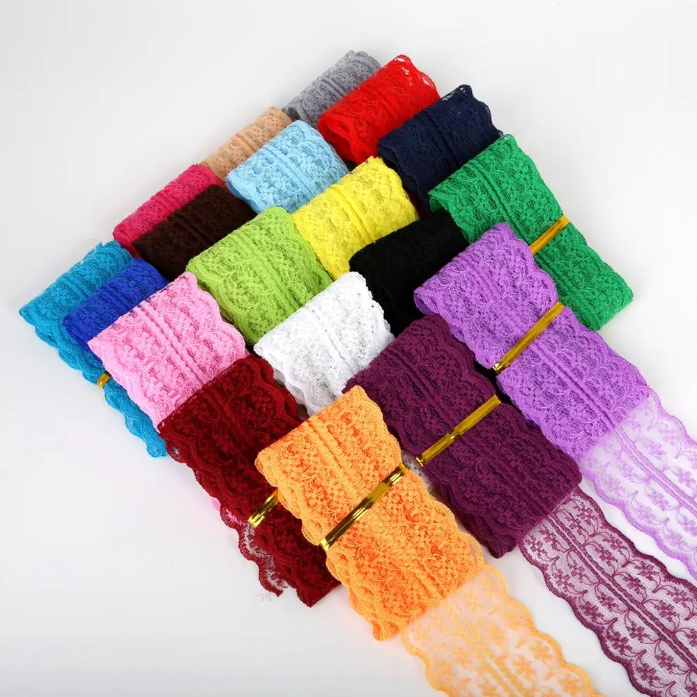 Кружевная лента для шитья 5 ярдов 45 мм без растяжки самодельного украшения одежды