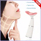 SEXYGO светодиодный Фотон терапия шеи и инструмент лифтинга лица вибрации кожи затянуть лицо тонкий уменьшить двойной против морщин удаления устройства