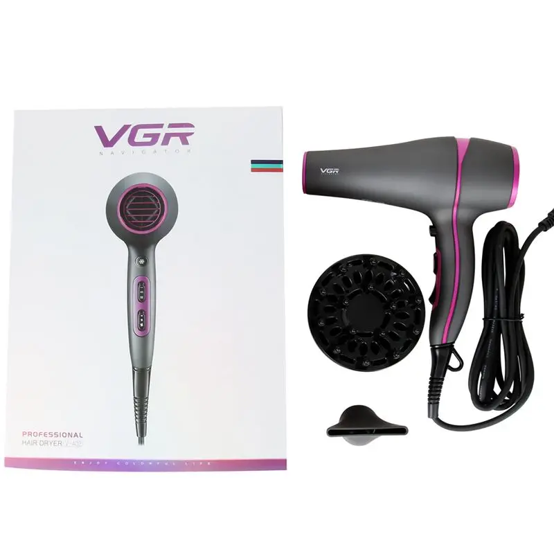 

Hair Dryer 2200W Professional High Power Styling Tools Blow Dryer Hot and Cold EU Plug Hairdryer 220-240V Machine Anti-overheat