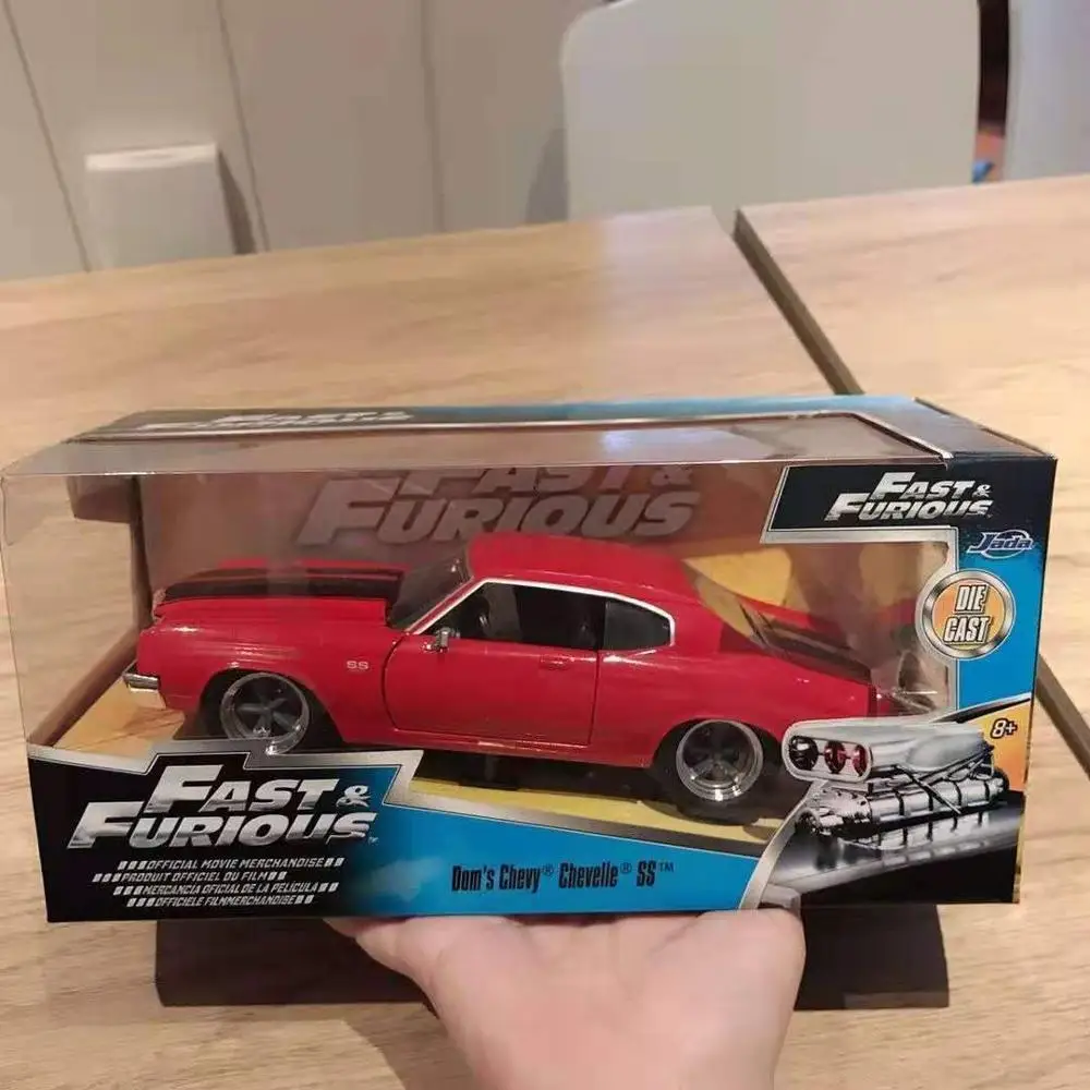 CHEVY Chevelle Red 1:24 Jada High Simulator, классический металлический форсаж, литые под давлением игрушечные модельные машинки, игрушки для детей, коллекция подарков на день рождения - Цвет: CHEVY Chevelle Red