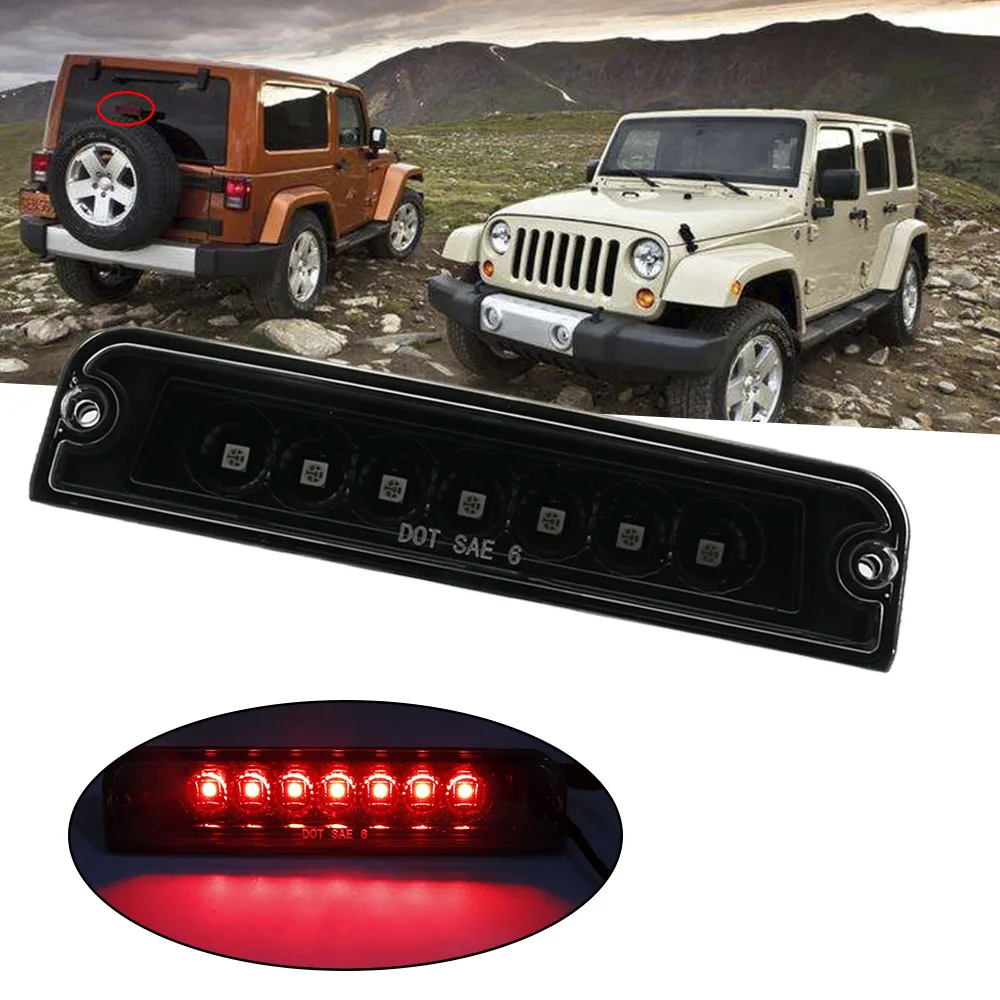 Высокая авто светодиодная задняя стоп-сигнальная лампа для Jeep Wrangler TJ 97-06 с третьим светом.