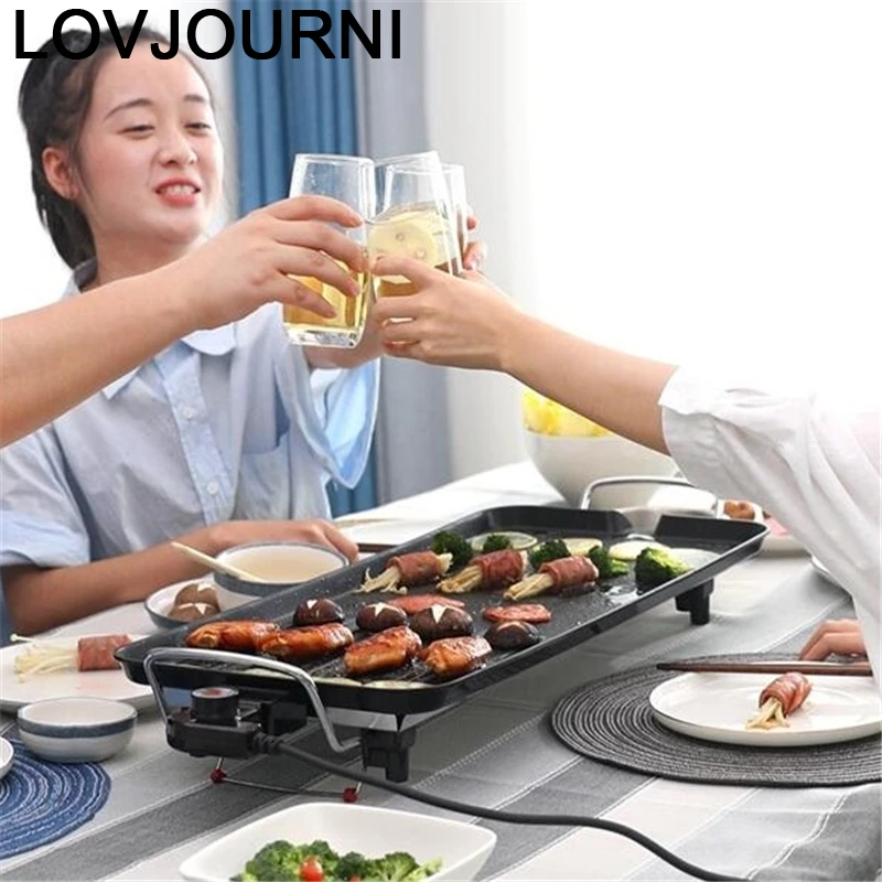 korean hotplate plate camping griglia portatile pieghevole for outdoor barbecue barbacoa churrasqueira electric bbq grill free global shipping