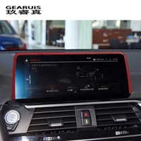 car center console gps navigation screen frame decoration cover sticker trim for bmw x3 x4 g01 g08 g02 auto interior accessories