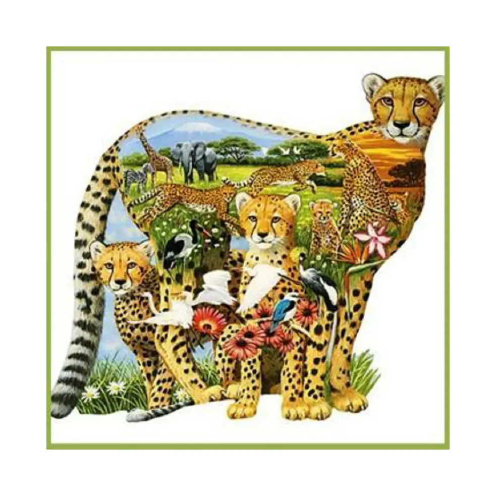 

Алмазная вышивка 5D с леопардом, картина из страз «сделай сам», вышивка крестиком с животными, полноразмерная мозаика, украшение для дома