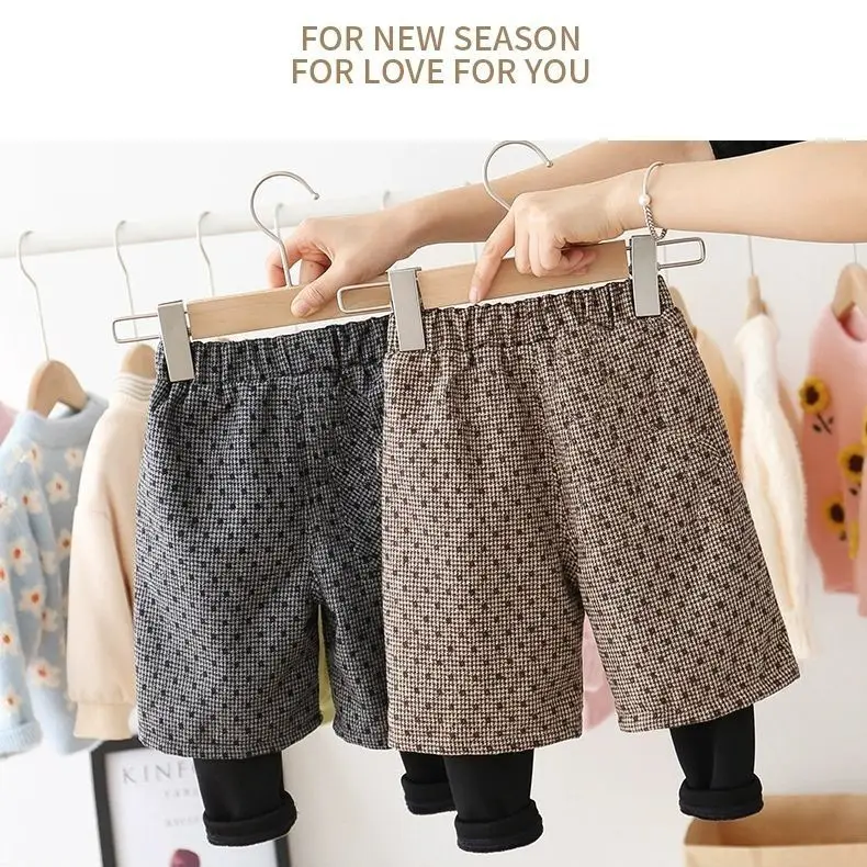 Модные демисезонные вельветовые брюки для девочек в Корейском стиле новинка 2020