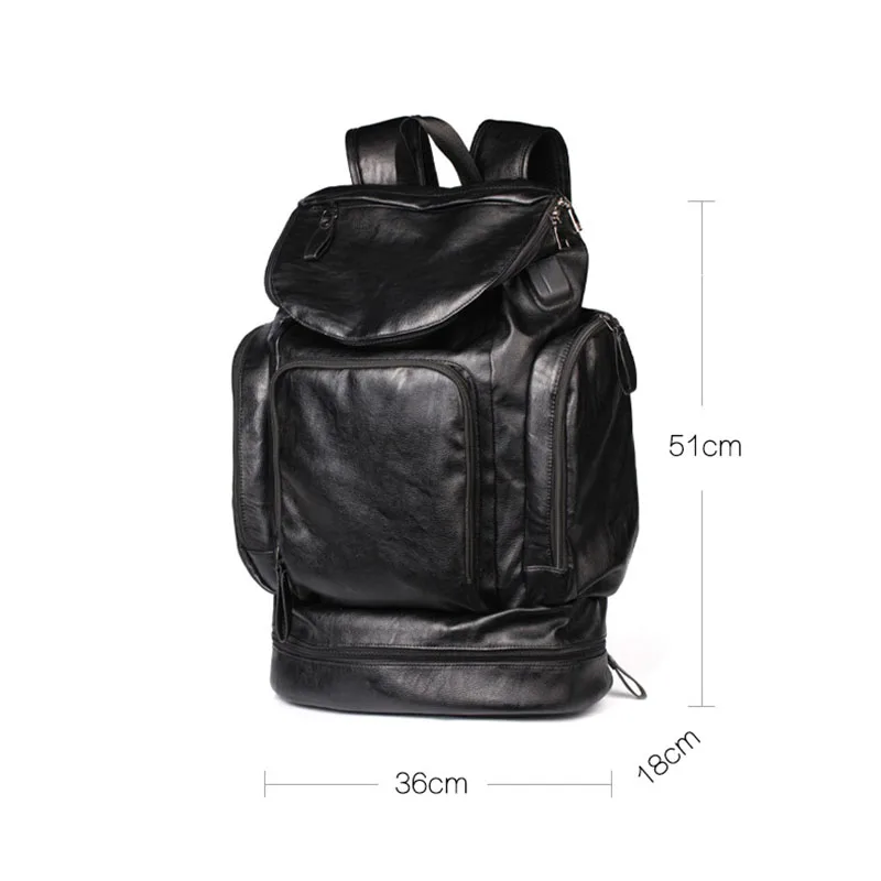 Scione водонепроницаемый рюкзак для мужчин из искусственной кожи путешествий