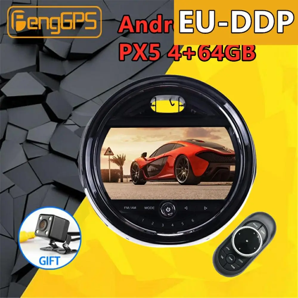 

With LED light ring Multimedia Player For Mini One Cooper S Hatch F55 F56 2014 - 2018 Android Car Radio Stereo autoradio GPS