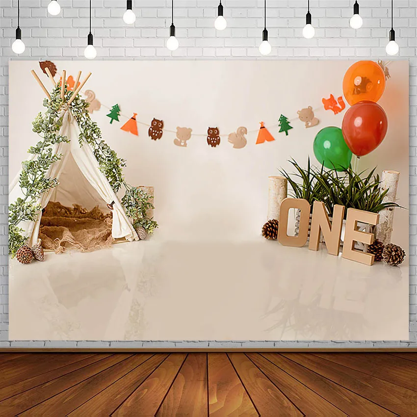 

Avezano Photography Backdground Cake Smash Newborn 1st Birthday Party Portrait Balloon Tent Decor Backdrop Photo Studio Props