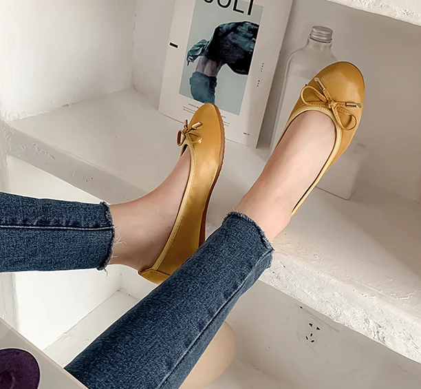 Женский Beyarne Zapatos Mujer 2021 Новая мягкая кожа круглый носок Большой Размер (43) дышащие