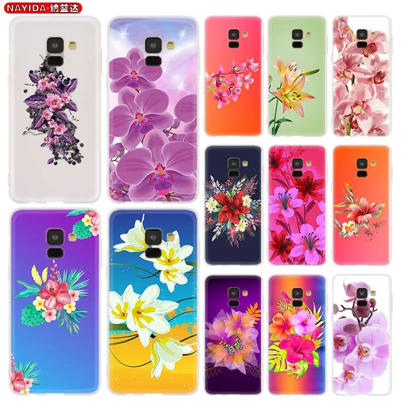 

Чехол для телефона для samsung A8 A6 плюс 2018 2017 2016 A10 A30 A40 A50 A60 A70 A80 A90 A9 A7 A5 звезда цветы орхидеи