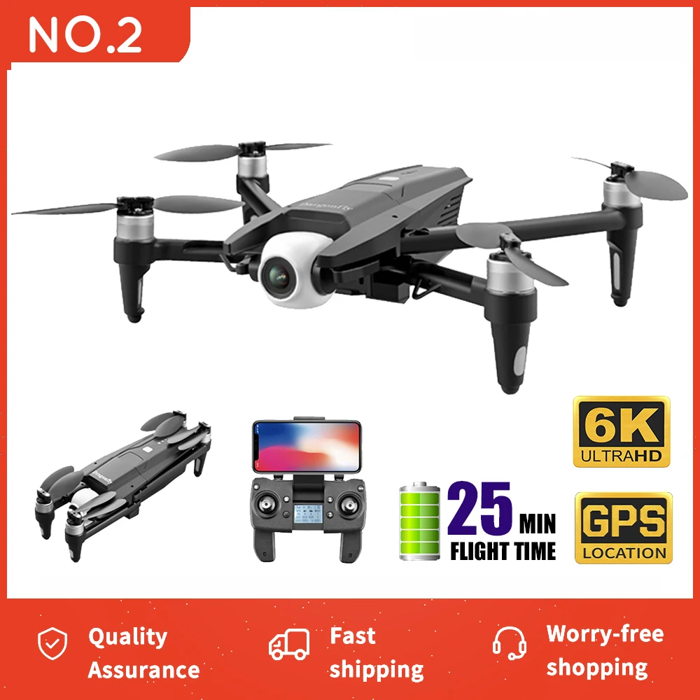 

2020 New S137 Drone 6K GPS HD Dual Camera 1500M Two Axis Gimbal Brushless TF Card 5G WiFi FPV Flight 25 Min Professional RC Dron