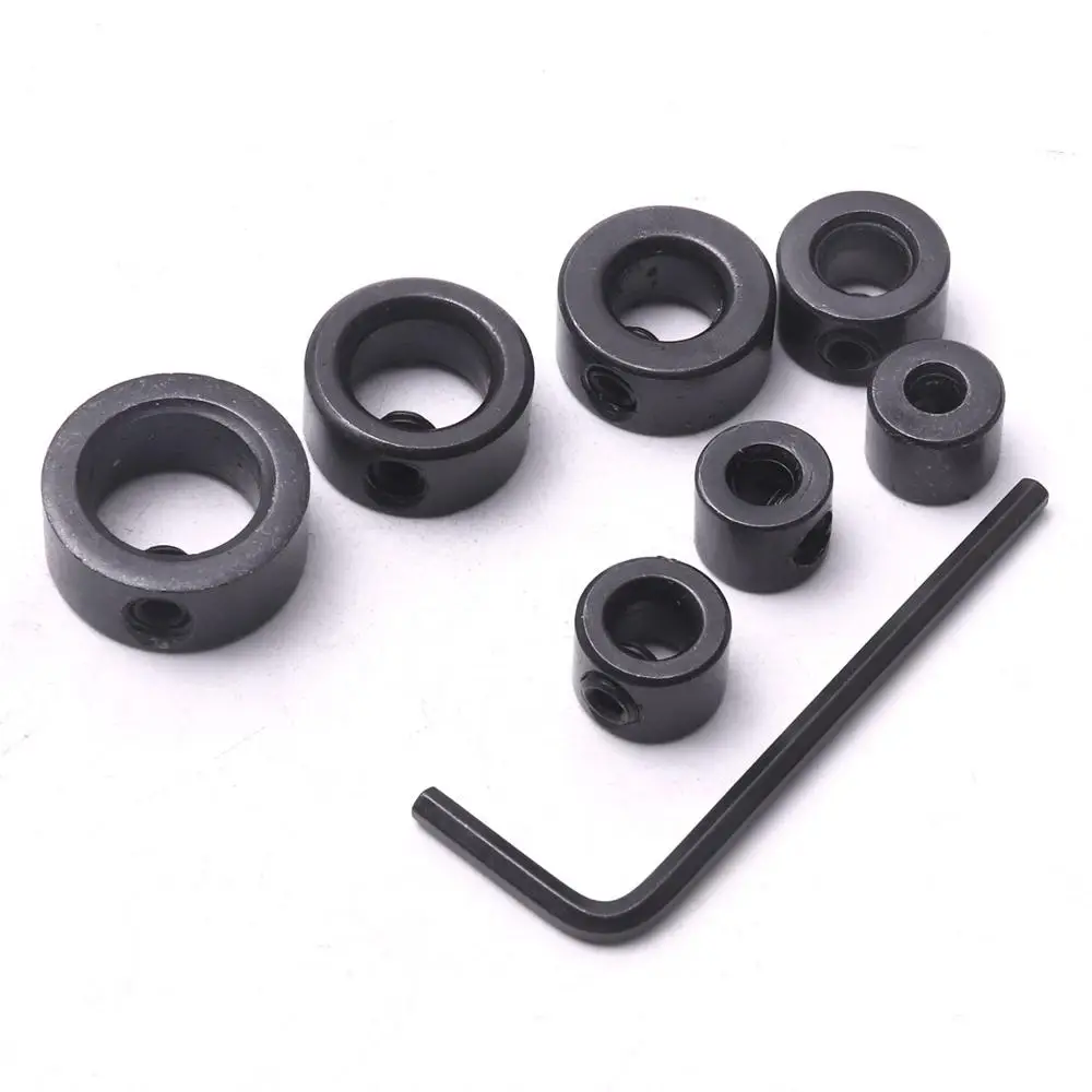 7 шт. углеродистая сталь 3 12 мм сверло глубина стоп воротник кольцо позиционер