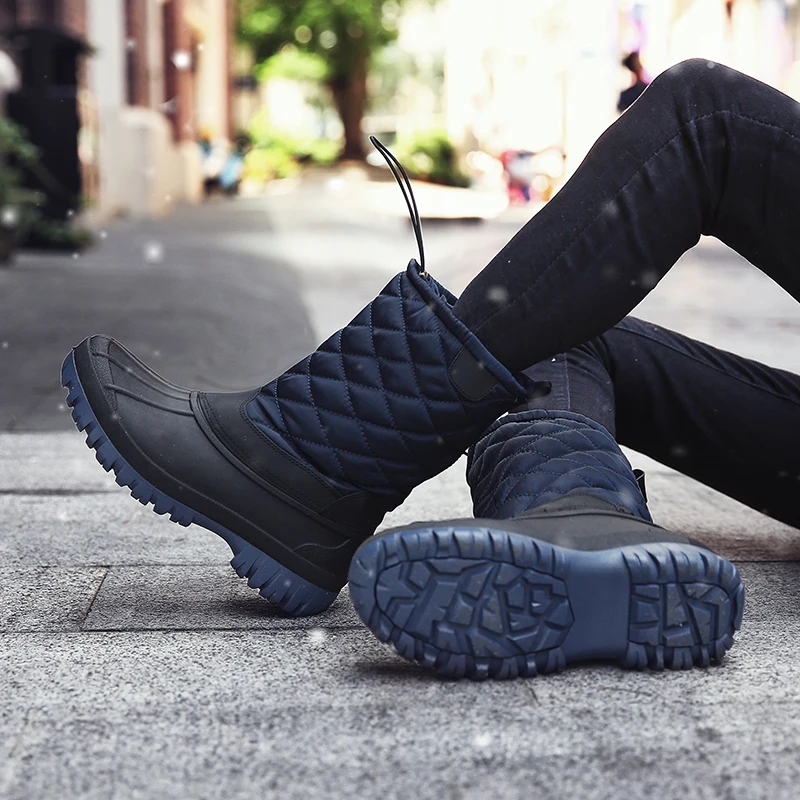 Зимние женские походные ботинки на утином пуху водонепроницаемые зимние