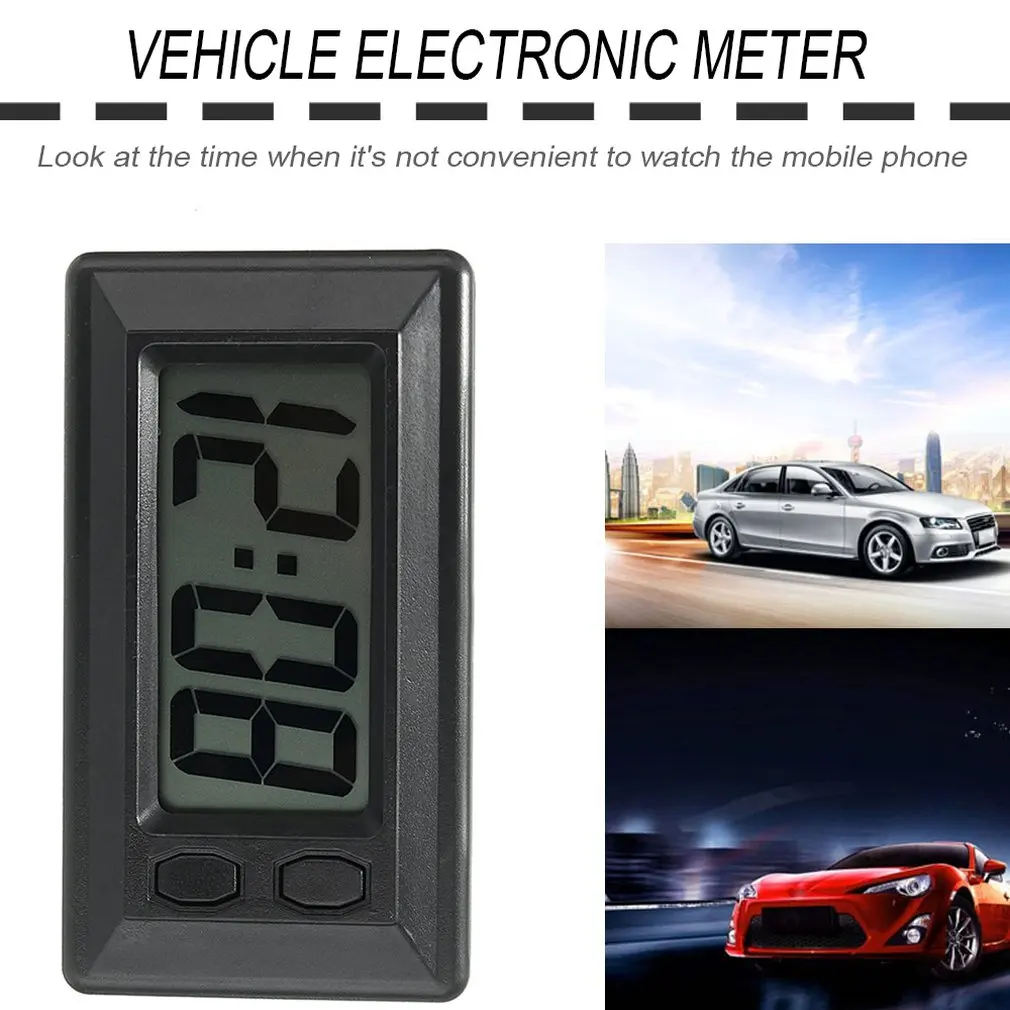 

Car Styling LCD Digital Display Car Vehicle Dashboard Clock with Calendar Display Mini Portable Automobile Accessories
