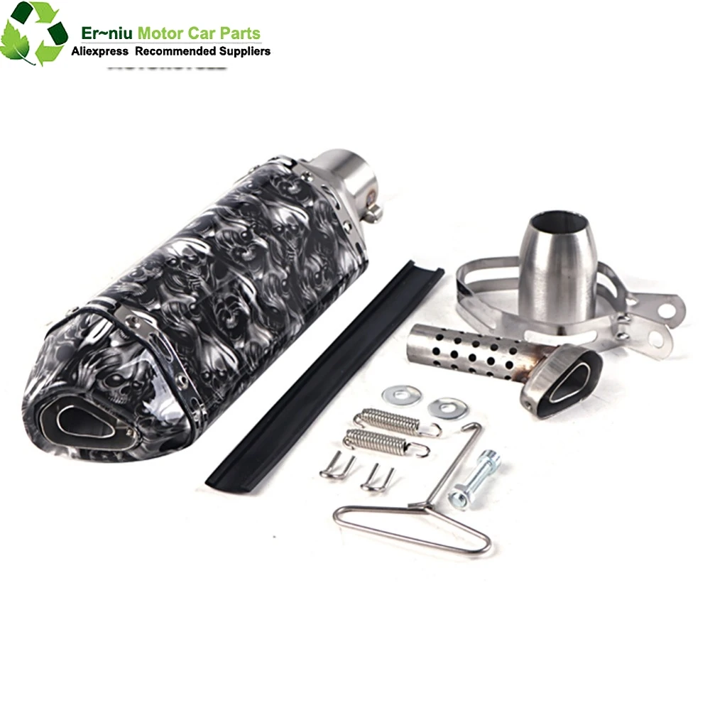 

36-51mm Adapter Universal Motorcycle Exhaust Muffler Escape Yoshimura Slip On For All Motorbike ATV Bike