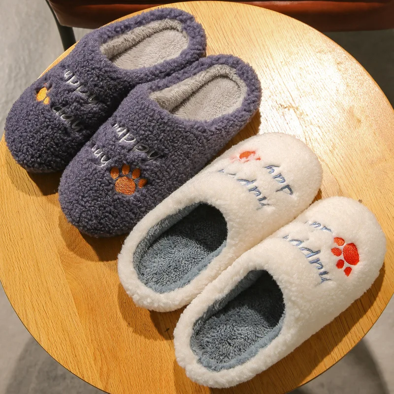 

Тапочки женские зимние хлопковые, милые домашние плюшевые, бархатные, для пар, теплые домашние тапочки, qiu dong, для мужчин и студентов