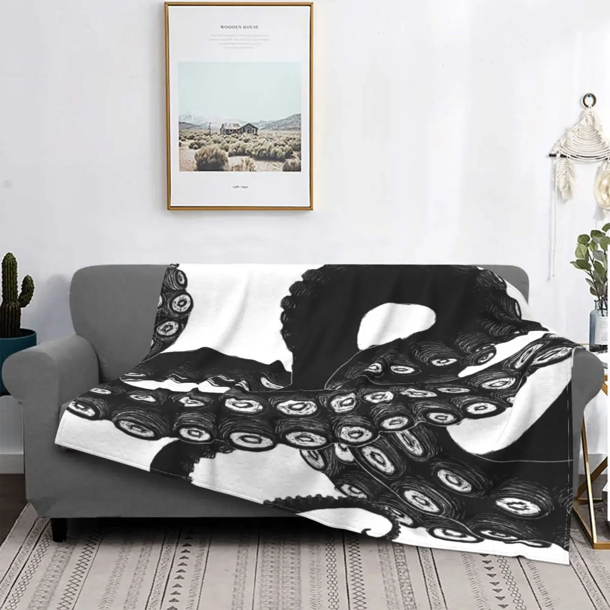 

Получите Kraken-colcha a cuadros para cama, manta a cuadros de muselina para пикник, colcha para camas