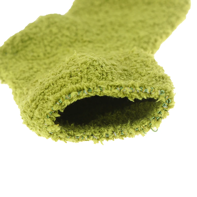 

Cute Soft Elastic Coral Velvet Socks Breathable Pure Colors Winter Warm Fluffy Socks In Women's Socks Indoor Floor Towel Socks