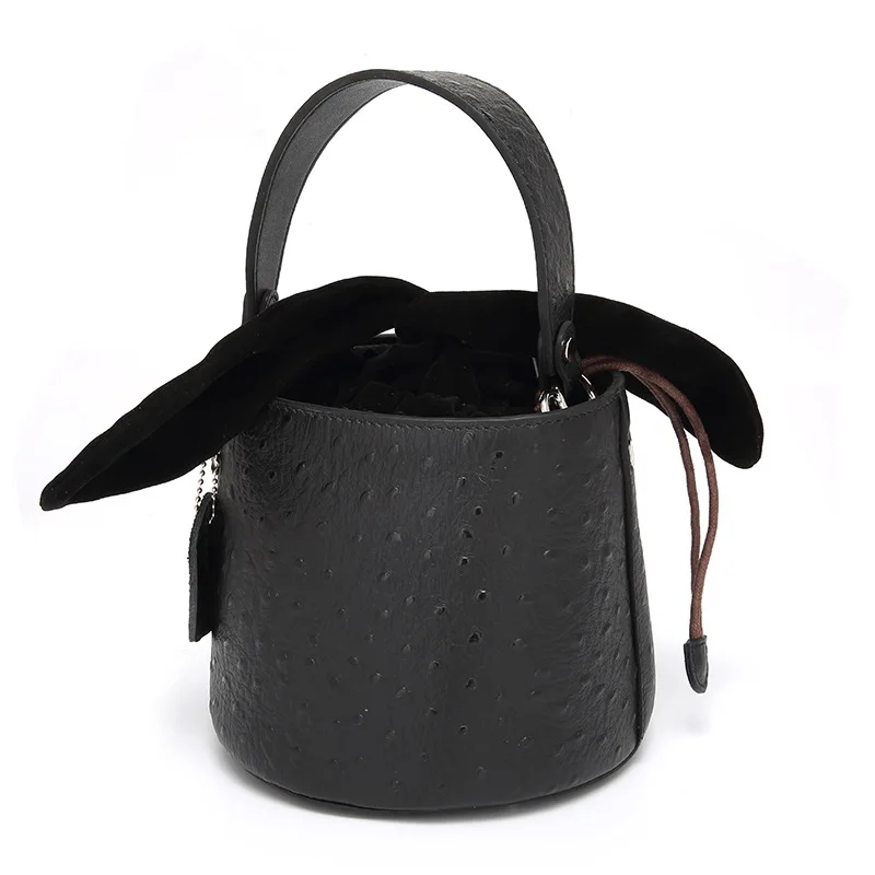 

Women Bag 2020 Genuine Leather Bucket Type Personality Fashion Designer Luxury New Handbags Crossbody Messenger Shoulder Bags