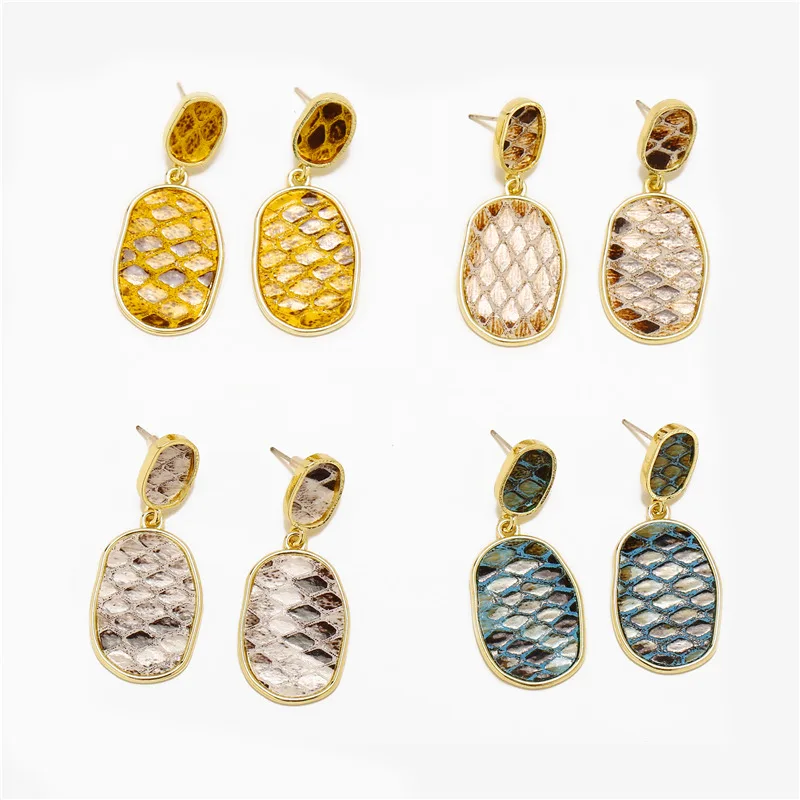 IF ME винтажные золотые серьги подвески из искусственной кожи в виде змеи для