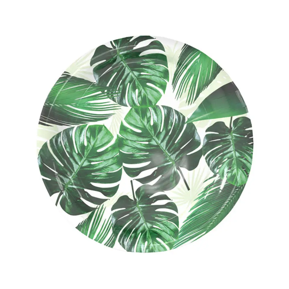 Посуда для вечеринки в виде черепах и листьев Детская Праздничная посуда дня