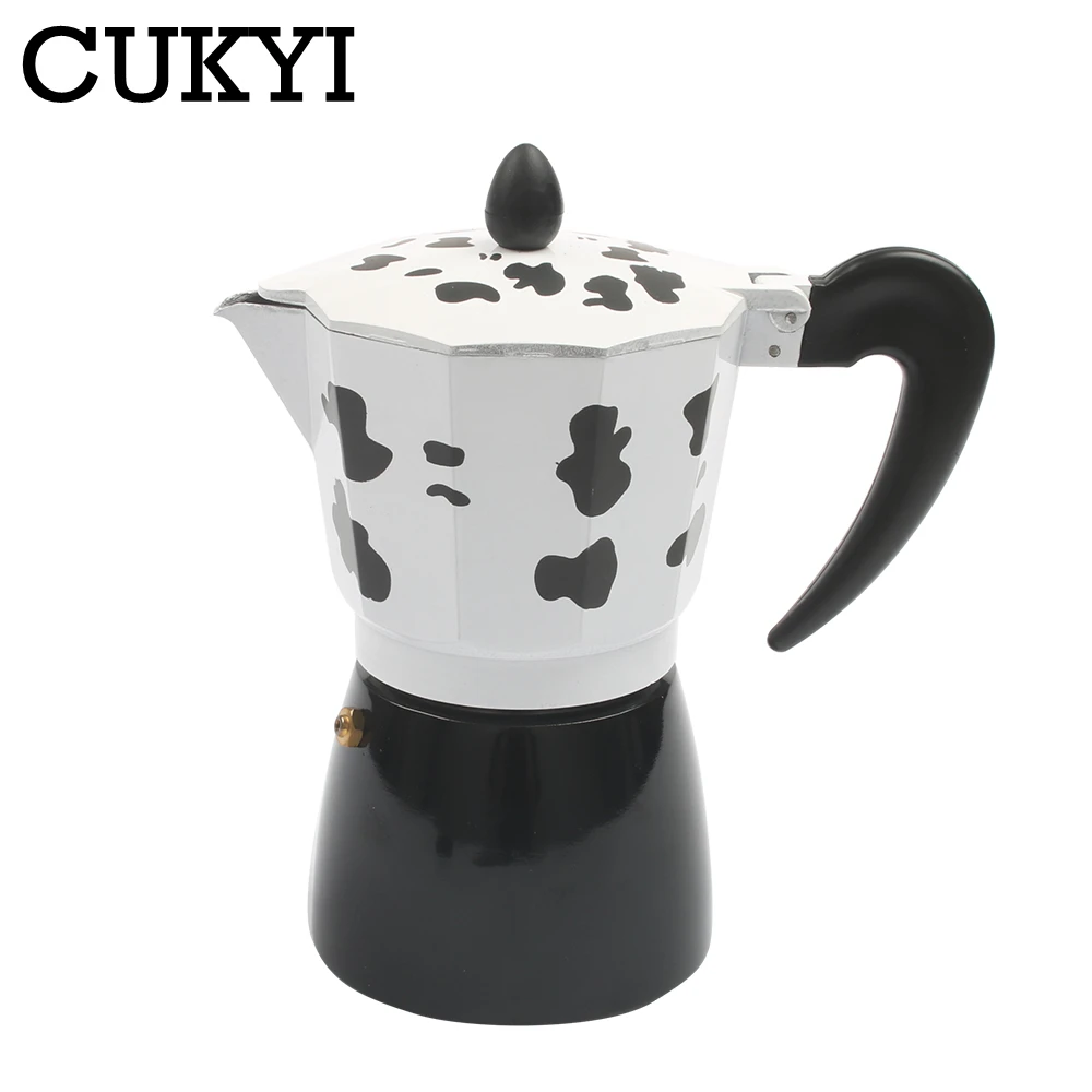 CUKYI 300 мл чайник для кофе эспрессо из нержавеющей стали, плита, Кофеварка, разогревающая электрическая печь