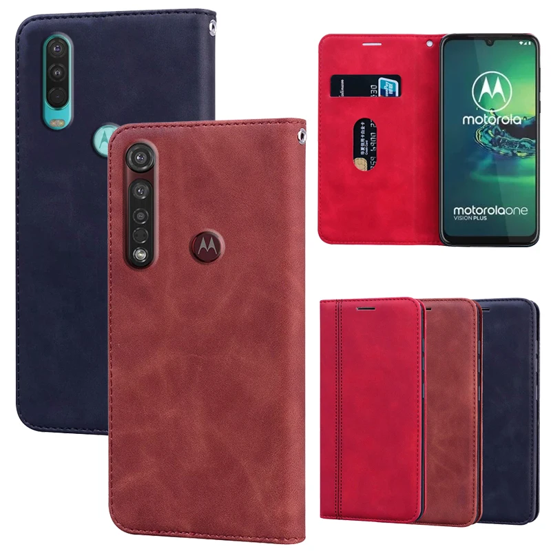 

Wallet Case For Motorola One Action Fusion Hyper Macro Vision Zoom Plus Pro Magnetic Flip Leather Cover Funda Protector Shell