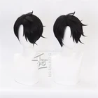 Парик для косплея по мотивам аниме Обещанный невевер, 25 см, парик для ролевых игр, для косплея на Хэллоуин, с черными волосами