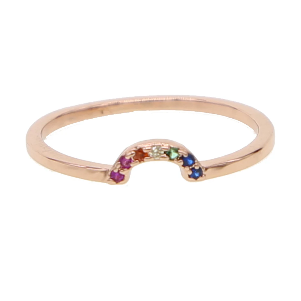 Классические розы золотая радужная кольцо для женщин оптовая продажа с фабрики