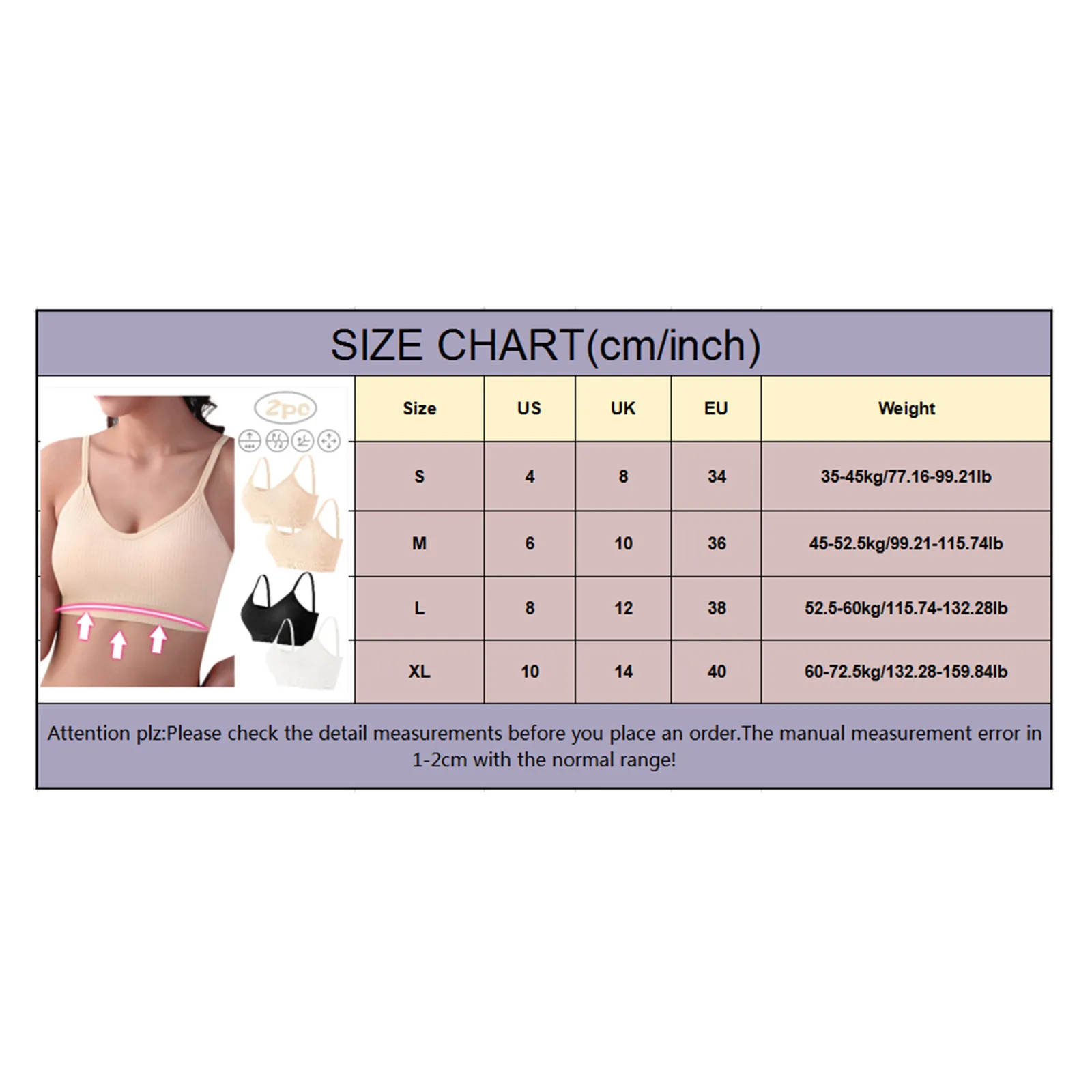 

2pc Sport Bras Women Sexy Beauty Back Strap Unrimming Sport Breast Underwear Bra Breathable Comfort Fitness Bra For Women