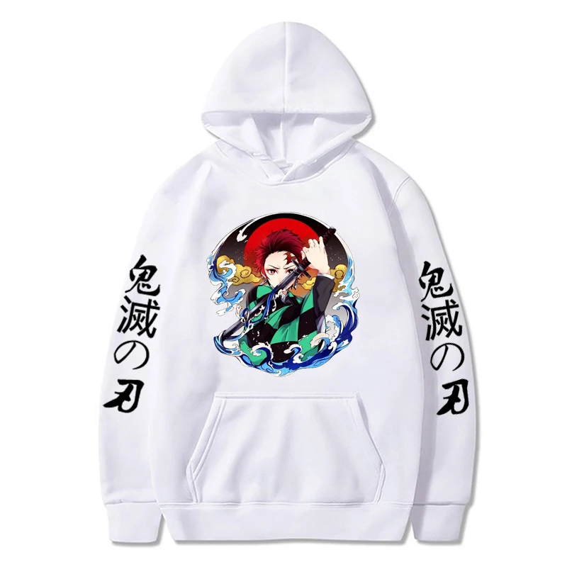 

Пуловер унисекс, толстовки, топы с длинным рукавом и принтом из японского аниме «рассекающий демонов», Крутая толстовка Kamado Tanjirou