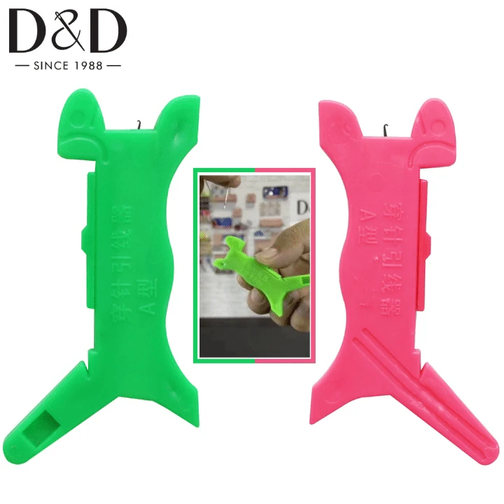 

Sewing Needle Threader for Hand Sewing Needlework Embroidery Plastic Wire Loop Quickly Needle Threader DIY Craft Sewing Tools