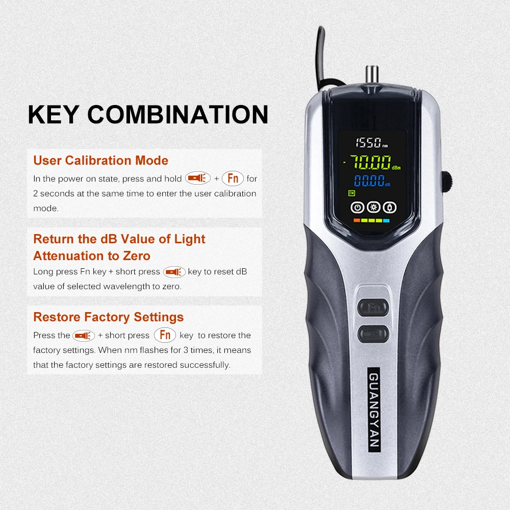 Новый мини многофункциональный Оптический измеритель перезаряжаемый