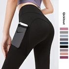Женские пикантные Леггинсы пуш-ап с высокой талией, спортивная одежда для спортзала, бесшовные трикотажные женские леггинсы для тренировок