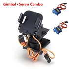 FPV нейлоновый двухосевой сервопривод PTZ Gimbal Pan  Tilt с 2 шт. SG90 9g микро сервопривод для радиоуправляемого самолета FPV дрона камеры
