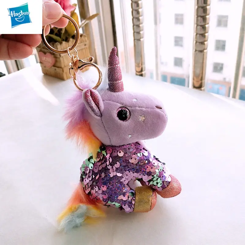 

Hasbro My Little Pony Baoli Creative Pendant Doll Keychain Pony Bag Accessories Backpack Strap Sequin Female
