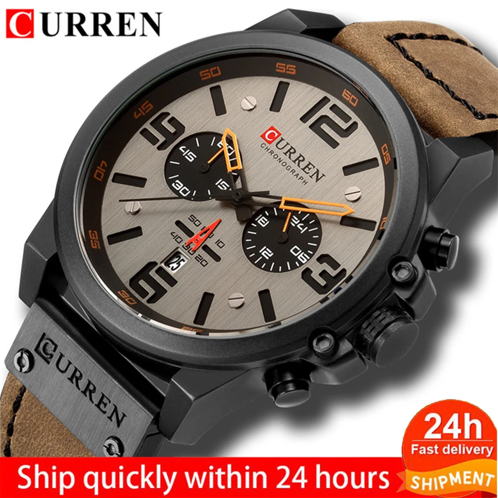 

Fashion Classic Chronograph Watch Men Brand Sport CURREN 8314 Men's Watches Casual Quartz Wristwatch Male Clock Reloj Hombre